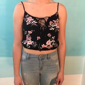Kendall and Kylie floral tank top